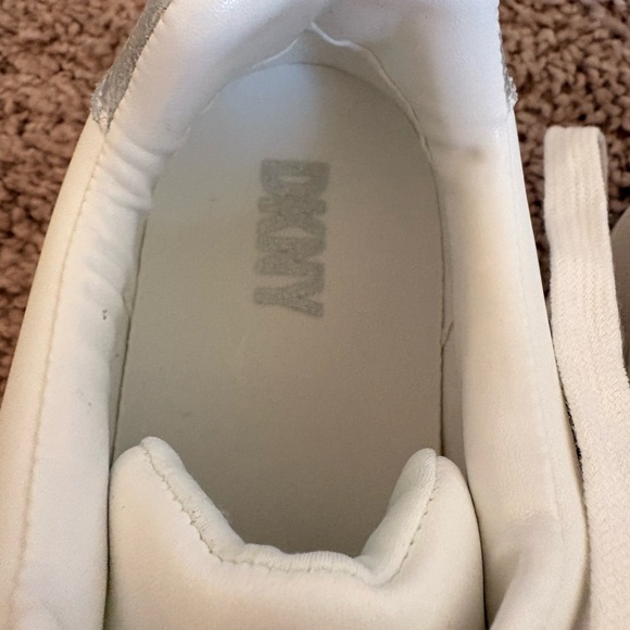 NWB! DKNY White Athletic Shoes with Silver Accents - Picture 5 of 7